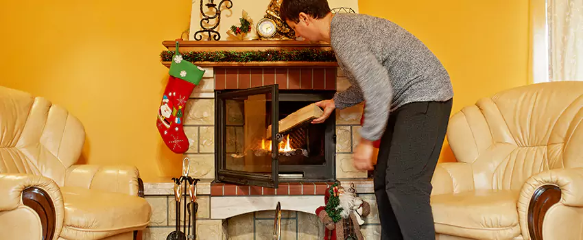 Rusted Metal Fireplace Restoration in Hattiesburg, Mississippi